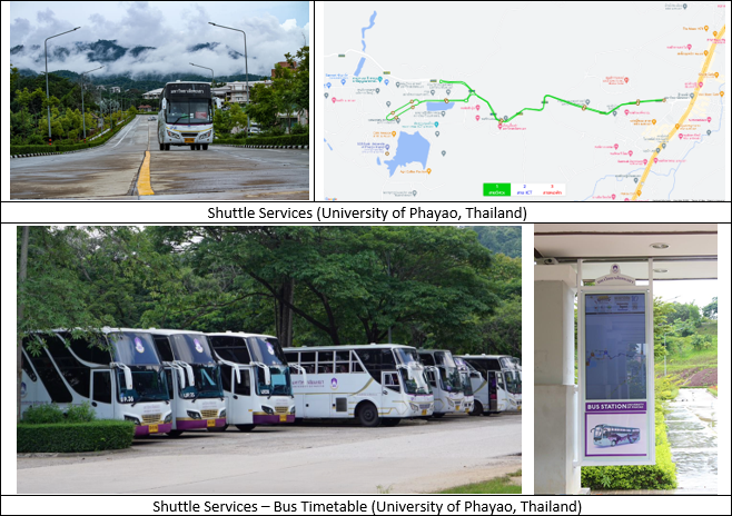 Shuttle Services – Bus Timetable (University of Phayao, Thailand)