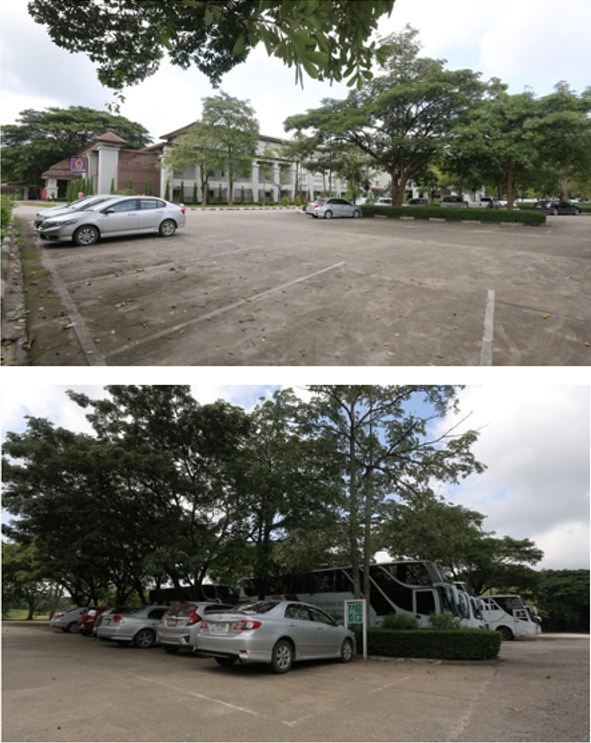 Ratio of Parking Area to Total Campus Area