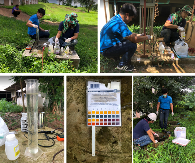 Bio-fertilizer composting pond by faculty (University of Phayao, Thailand)