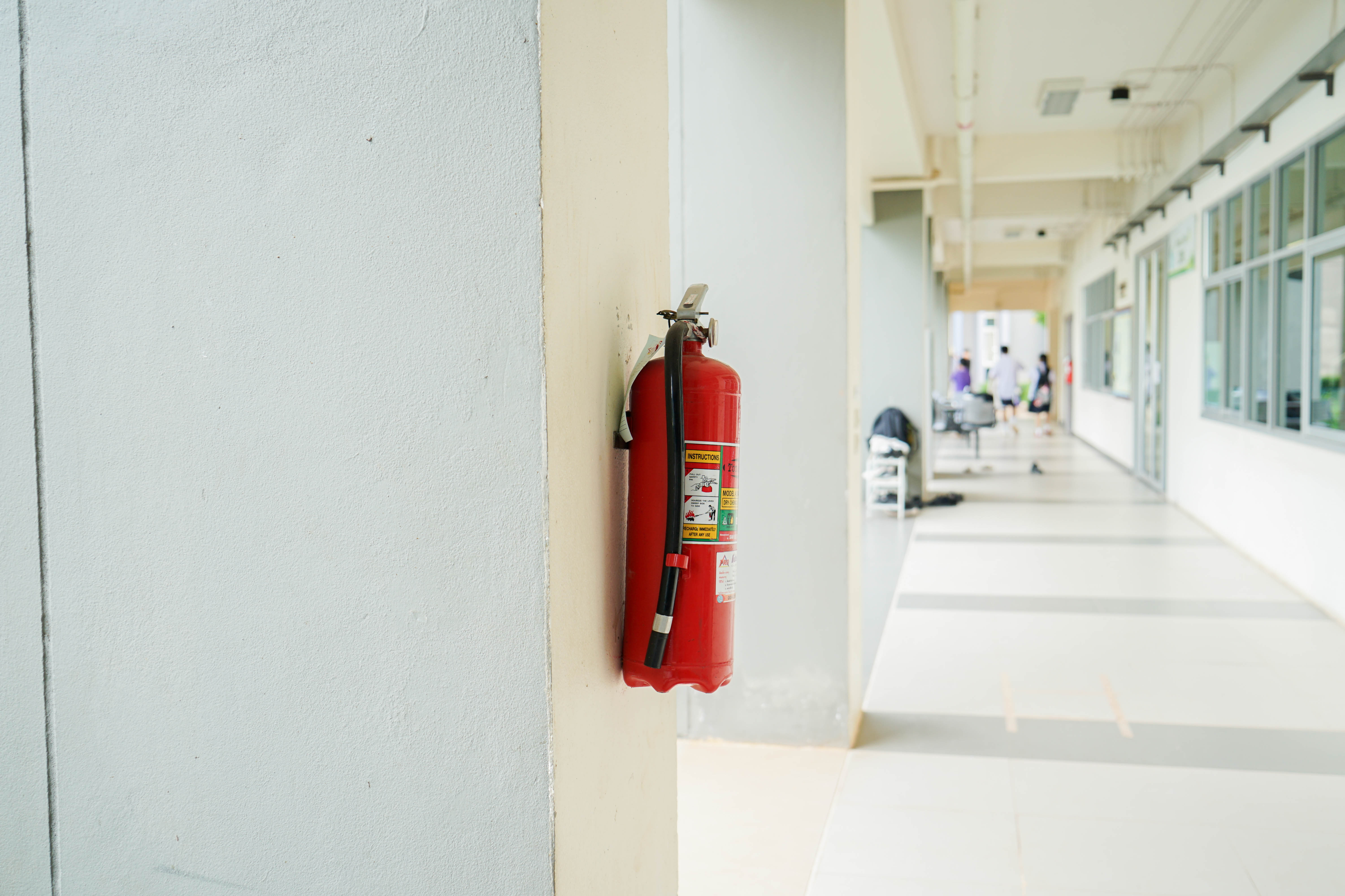 Fire extinguisher at University of Phayao