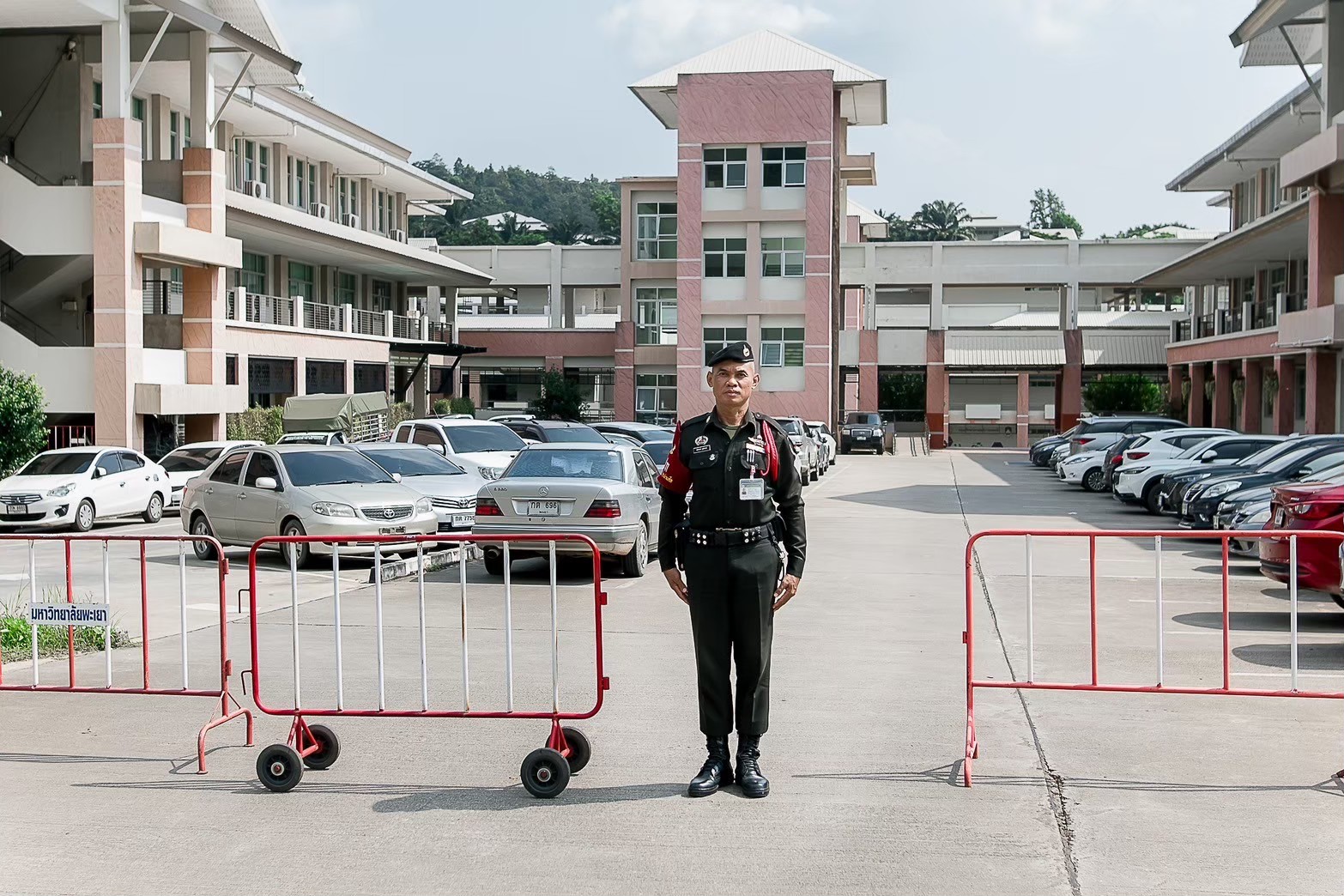 Security officer on patrol