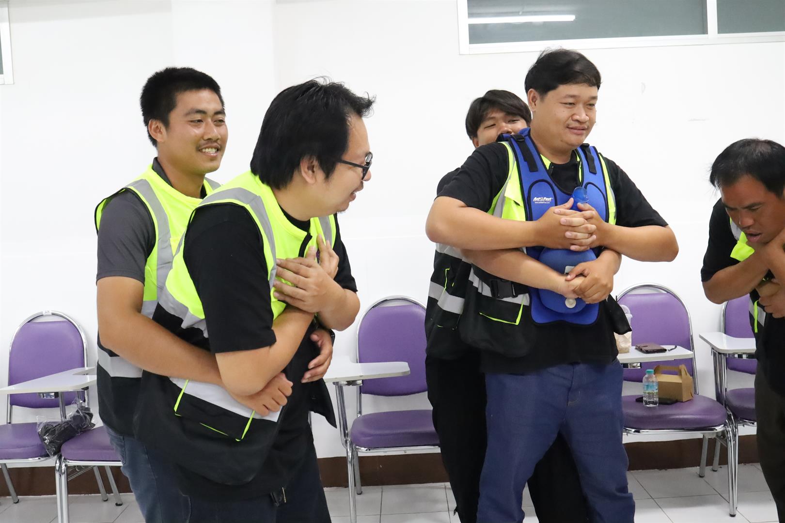 Water rescue training at University of Phayao