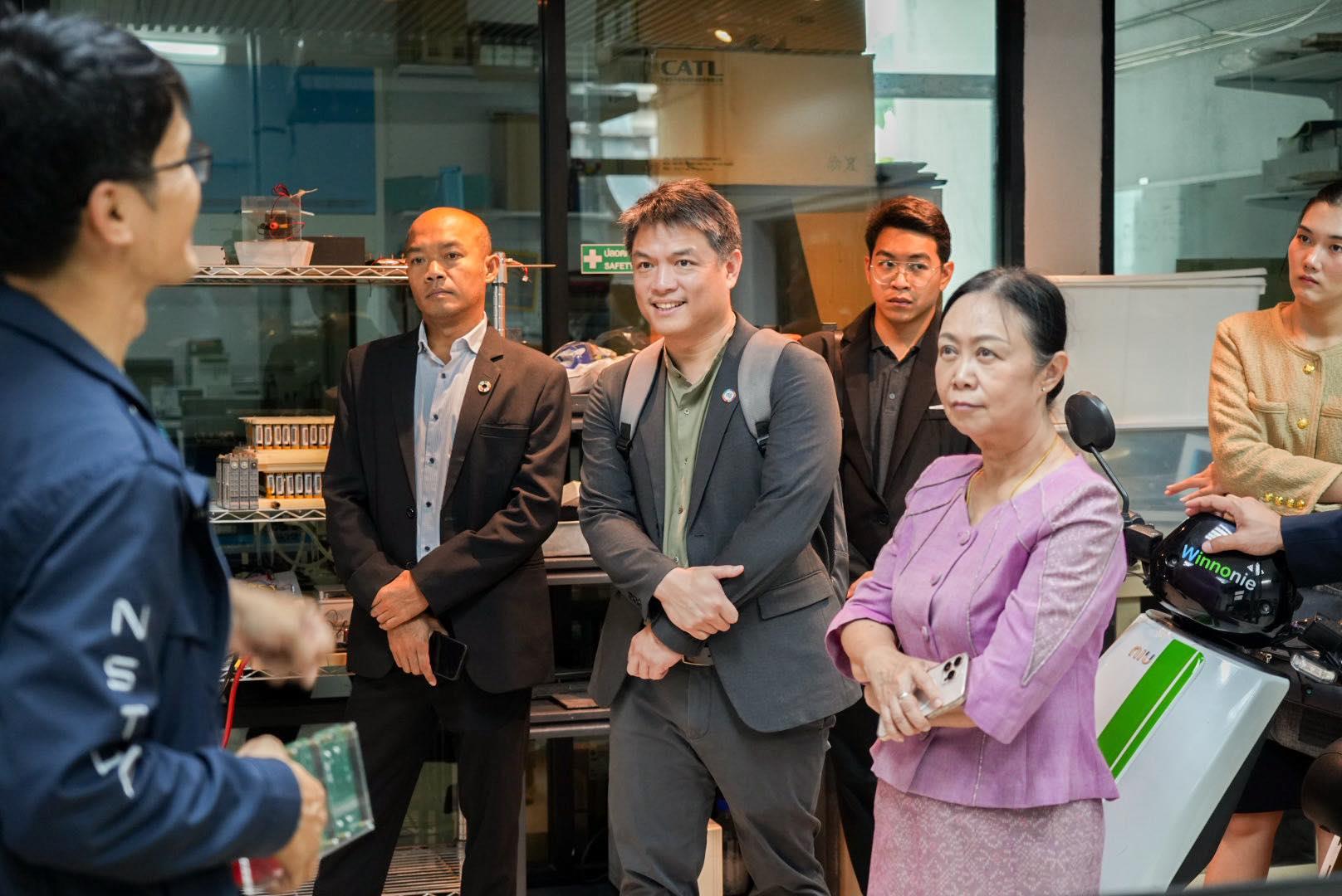 University of Phayao delegation touring NSTDA research laboratory ahead of MoU signing