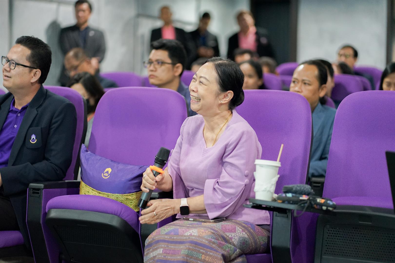 Participant using laptop during Module 2 session