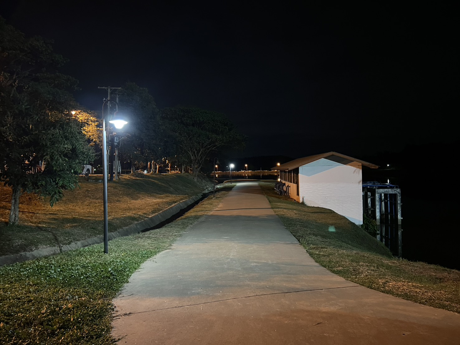 Street lamp for pedestrian in night